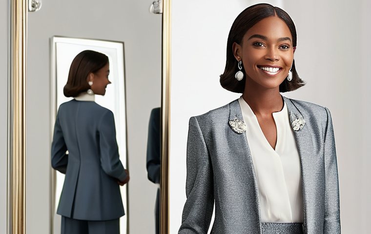 패션 코디네이터의 창의적 고객 맞춤형 코디 - **Prompt: Guided Shopping for Timeless Elegance and Sustainability**
    A stylish female personal s...