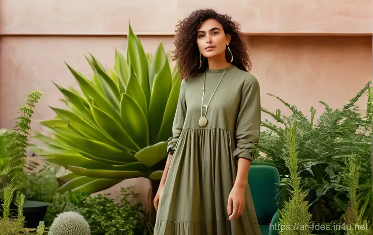 패션 코디네이터의 지역 문화 스타일 분석 - "

**Image Prompt 3: Sustainable Fashion in an Urban Oasis**

"A stylish and conscious Arab woman in...