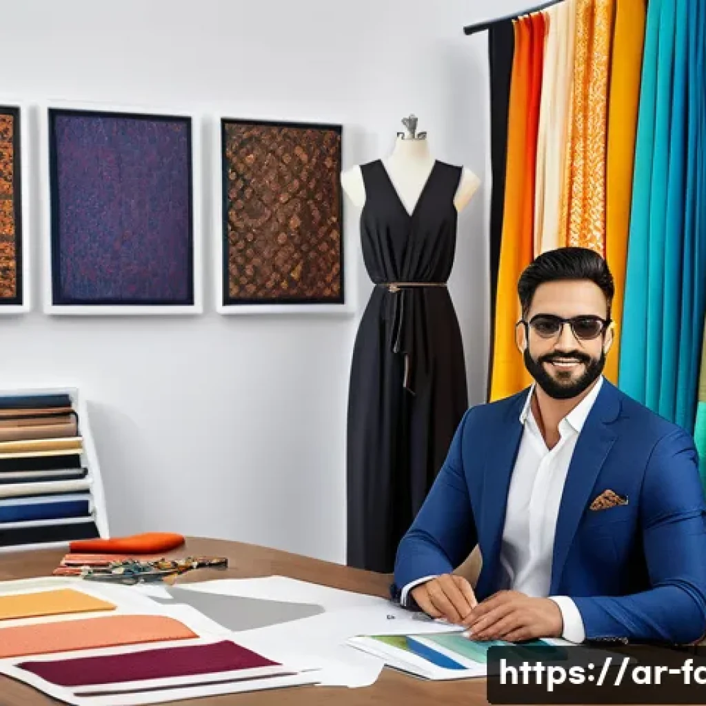 패션 코디네이터의 협업 네트워크 사례 - A dynamic fashion coordinator and designer in a modern studio, deeply engaged in creative dialogue, ...