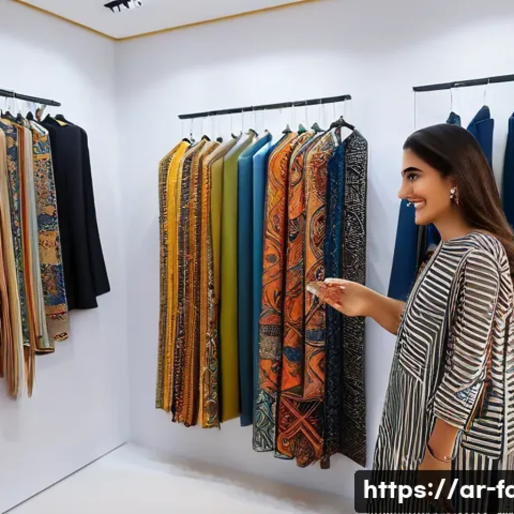 패션 코디네이터가 알아야 할 세일즈 스킬 - A professional Middle Eastern female fashion consultant engaging warmly with an Arab client in a sty...